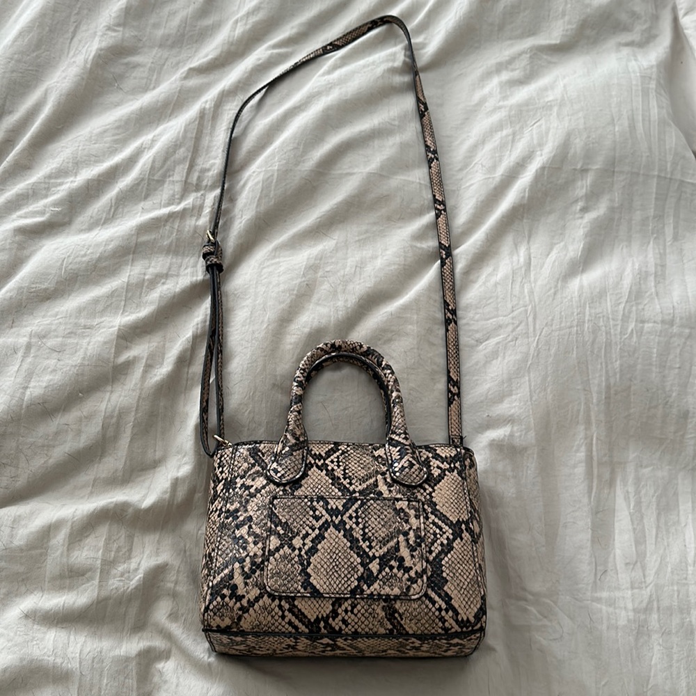 Snakeskin print mini purse